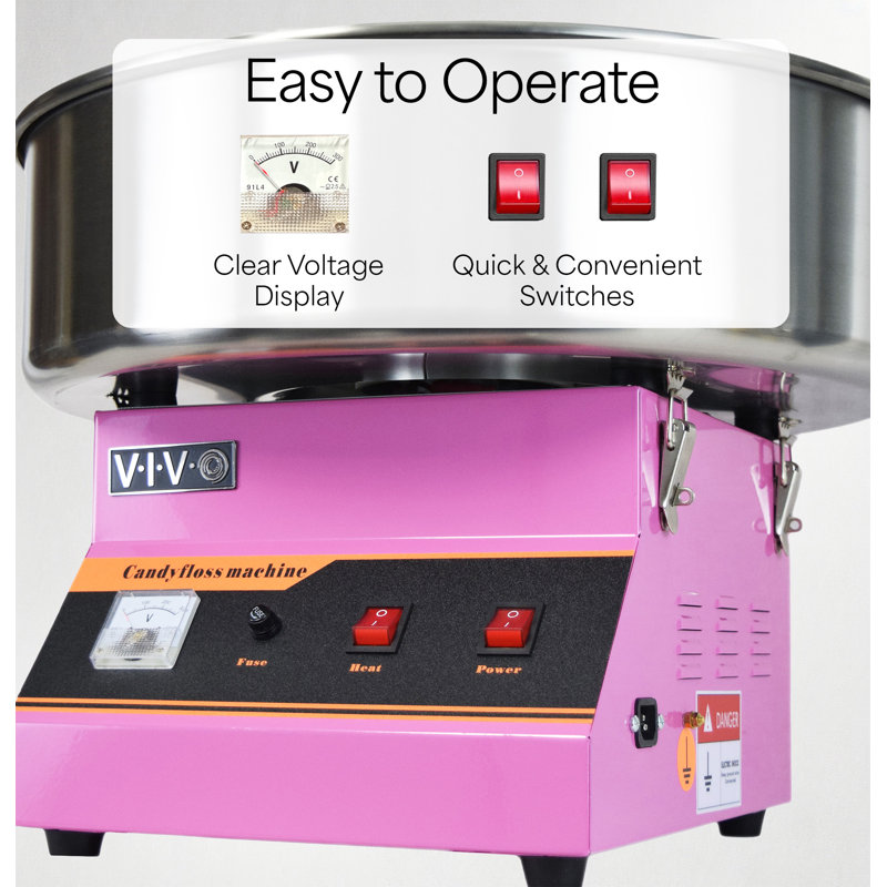Vivo Electric Commercial Cotton Candy Machine & Reviews | Wayfair